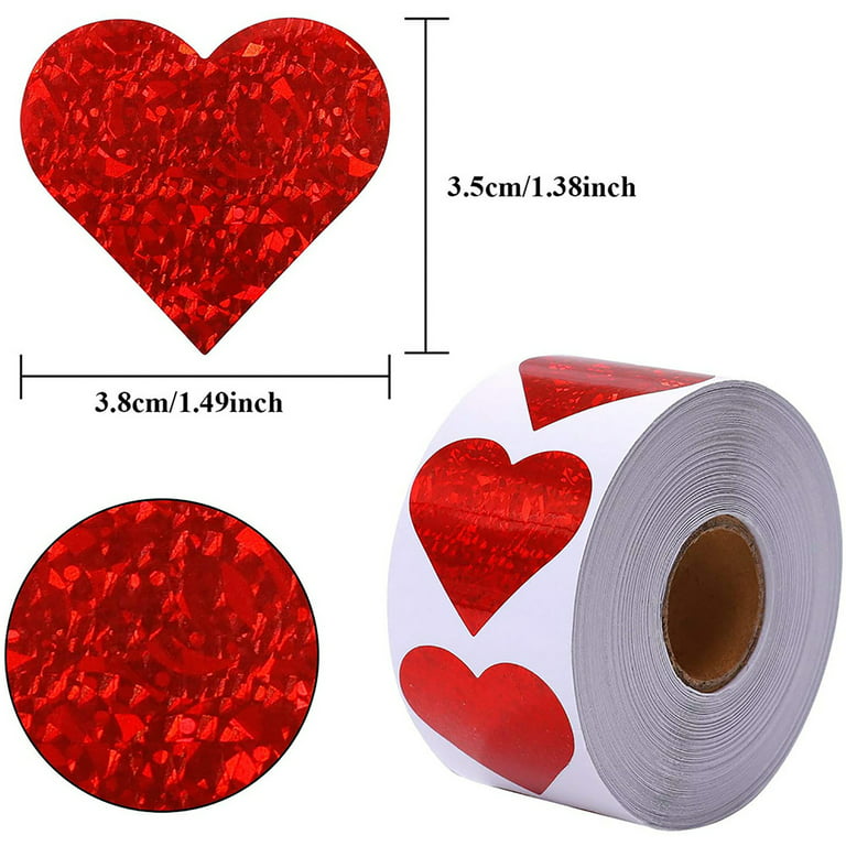 2 Rolls Love Stickers Heart Envelope Sealing Sticker Scrapbooking  Embellishments Party Favor Sticker Pink Gifts red Decor Mini Heart Stickers  Adhesive