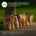thumbnail image 6 of 30 Gallon Kraft Lawn and Leaf Bags (10 Pack) Eco-Friendly Heavy Duty Large Paper Trash Bags, Tear Resistant Yard Waste Bags for Grass Clippings, Wet and Dry Leaves, Weeds, Twigs, 6 of 8
