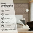 thumbnail image 2 of 4 Packs Acoustic Wall Panels - Self-Adhesive 3D Wood Slat Wall Panel- Peel and Stick Sound Absorbing Panels for Noise Reducing - Feature Wall Decor for Home & Office, 2 of 9
