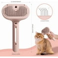 thumbnail image 4 of Spray Cat Brush for Shedding - Water Brush for Cats and Dogs - Pet Hair Removal Comb with Water Tank and Release Button - Pink, 4 of 6