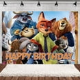 thumbnail image 2 of Zootopia Birthday Party Supplies, Zootopia Party Decorations Set - Zootopia Birthday Decorations Banner, Background, Balloon Cake Toppers and Other Party Supplies, 2 of 4