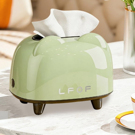 Luxury Paper Towel Dispenser,Decorative Tissue Box Holder,Living Room Bedroom Dining Table Organizer,Large Capacity Wide Outlet,Built-In Lifting Spring,Sturdy Easy Access,Modern Home Decor