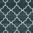 thumbnail image 4 of SAFAVIEH Hudson Jaye Geometric Shag Area Rug, Slate Blue/Ivory, 6' x 9', 4 of 11