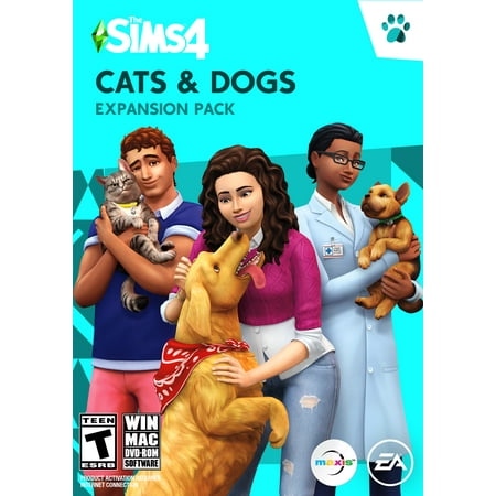 The Sims 4 Cats & Dogs Expansion Pack, Electronic Arts, PC, (Best Pet Simulation Games)