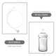 thumbnail image 3 of 1 Set Hose with Weighted Gravity Straw Baby Bottle Tubing with Weighted Straw for Breastfeeding Aid, 3 of 3