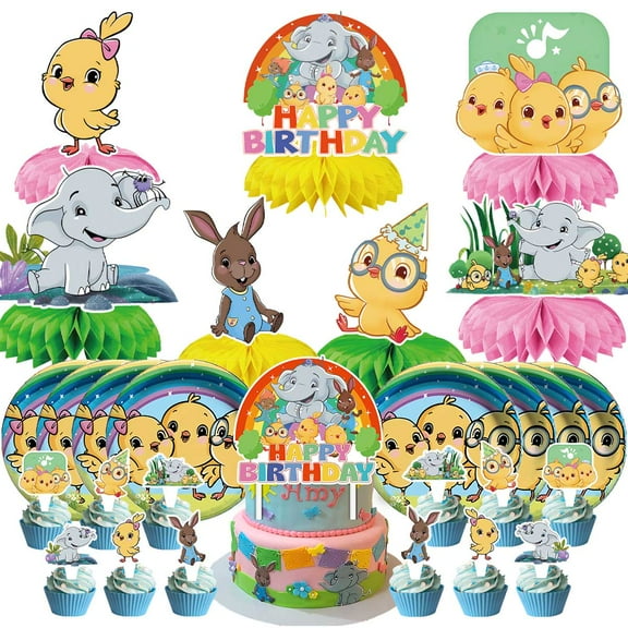 Canticos Party Supplies Decor Plates Fans Decorations Honeycomb Centerpieces Cake Toppers