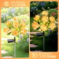 thumbnail image 2 of Oziral Solar Garden Lights Outdoor 2 pack, Waterproof LED Flower Decorative Solar Stake Lights, Yard Garden Patio Pathway Walkway Decor, 8 Modes, 2 of 9