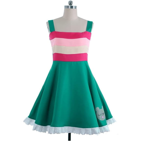 Princess Star Butterfly Women Mini Strap Dress Sleeveless Outfit Summer Fashion Set