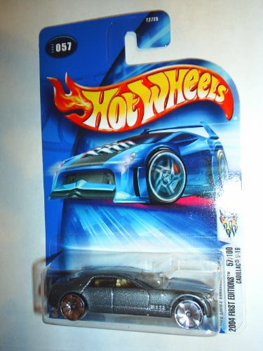 Hot Wheels 2004 First Editions 1:64 Scale Die-Cast Car - Silver Cadillac V16 #057, Collectible Toy Car
