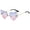 Blue, variant on Fire Flame Sunglasses for Women - Heart Shaped Rave Prom Sun Glasses Women - Halloween Festival Shades Red