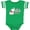 Football Green and White, variant on Inktastic My 1st Valentine's Day with Elephant Girls Baby Bodysuit