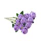 thumbnail image 2 of Inteprter 10 piezas de tela de simulación de flores artificiales de larga duración para el hogar, sala de estar, fiesta, plantas decorativas de flores Flores artificiales Púrpura claro Inteprter HA084570-03, 2 of 6
