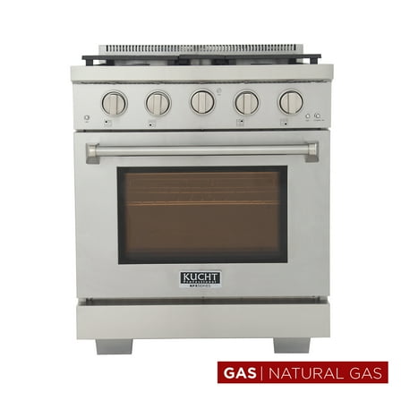 Professional 30-in Natural Gas Range in Stainless Steel with True Simmer Burners