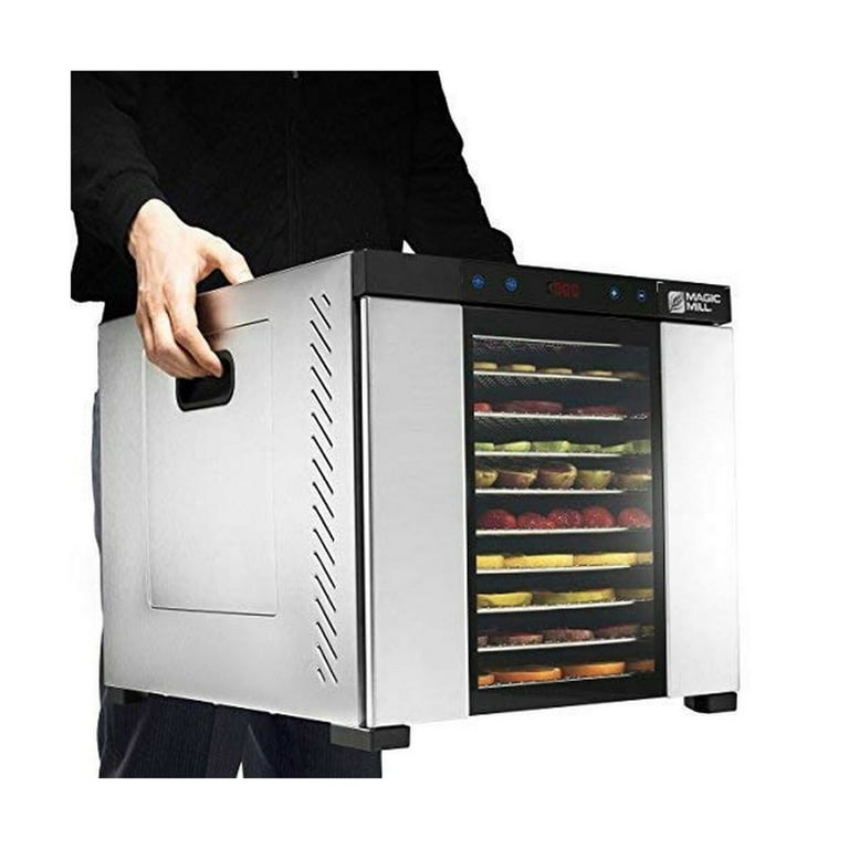 Magic Mill Food Dehydrator Machine - Easy Setup, Digital Adjustable Timer, Temperature Control | Keep Warm Function | Dryer for