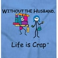 thumbnail image 2 of Without Husband Married Lady Marriage Women's Graphic T Shirt Tees Brisco Brands S, 2 of 6