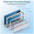 thumbnail image 3 of Sicher Compatible with iPhone 13 Case, Military Protective, Durable Aluminum Frame, 6.6Ft Drop Tested, Shockproof, Phone Case for 6.1'' iPhone 13, Rose Gold, 3 of 6