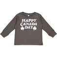 thumbnail image 3 of Inktastic Happy Canada Day with Distressed Maple Leaves Boys or Girls Long Sleeve Toddler T-Shirt, 3 of 5