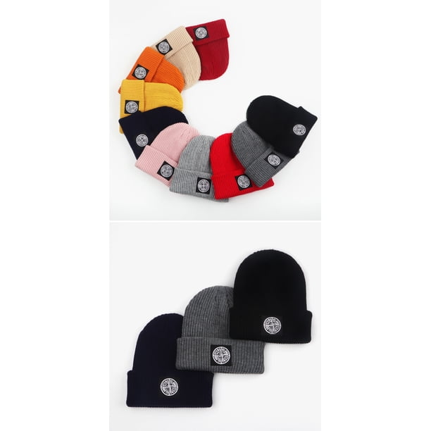 Gorro de invierno para mujeres y hombres con forro de raso, grueso y gordo JadeP Sombreros de punto cálidos para hombres y mujeres