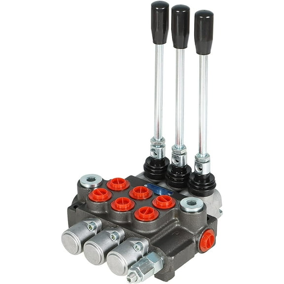 labwork Hydraulic Valve 3 Spool Hydraulic Directional Control Valve Double Acting Valve 13 GPM 3600 PSI BSPP Ports for Tractors Loaders Tanks