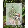 thumbnail image 3 of Christmas Basset Hound Puppy Flag Garden Size, 3 of 5
