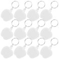 thumbnail image 2 of KAKOWELY Porte-Clés Photo 100 Pcs Cadre Photo Acrylique Transparent Porte-Clés Anneaux Porte-Clés Forme Pomme Insert dans Porte-Clés Ornements 2.8"X1.57"X0.2 Pouces, 2 of 4