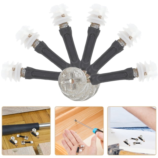 FESTFENDS 24 Ensembles Kit de Serrures à Came pour Garde-Robe et Armoire pour un Assemblage Rapide des Meubles et une Connexion Stable