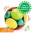 thumbnail image 6 of Bright Starts Wobble Bobble Crawl & Chase Baby Activity Ball Toy, Unisex, Ages 3 Months +, 6 of 14