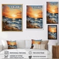 thumbnail image 4 of Designart "Sunrise Breeze on the Beach XI" Nautical & Beach Floater Framed Wall Decor, 4 of 7
