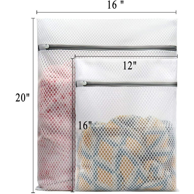 3Pack Mesh Laundry Bags for delicates, Bra Lingerie Wash Bags for