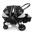 thumbnail image 6 of Pivot Xplore Dreamz All-Terrain Stroller Wagon with Bassinet Insert (Jetsetter Black), 6 of 32