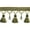 #10/25, variant on Paulette Collection - 4" width BEADED TASSEL FRINGE (25 Yard Roll) - BF-4027-17/38 Wine Red and Toffee