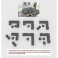 thumbnail image 3 of Pemberly Row 10 PCS Corduroy Flexible Combination Sectional Sofa in Dark Gray, 3 of 13