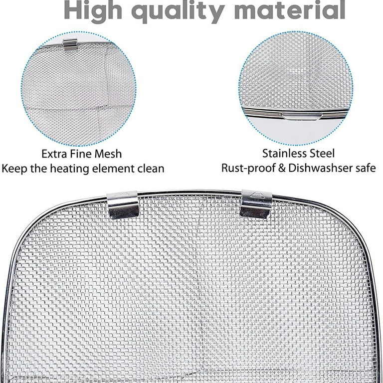 Splatter Shield For AG301 Reusable 5-in-1 Indoor Grill Accessories  Stainless Steel Splatter Screen For
