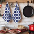 thumbnail image 6 of Retro Rhombus Kitchen Towels Set of 1, Morocco Abstract Geometric Art Navy Blue Absorbent Dish Towels for Kitchen, Microfiber Hand Towel, Quick Drying Tea Towel for Cleaning Decorative Dishcloths, 6 of 7