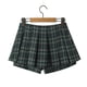 thumbnail image 2 of Minifalda estilo francés vintage Pure Desire de verano 2024 con cintura alta y estampado de cuadrícula plisada que suaviza tu silueta, 2 of 4