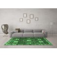 thumbnail image 3 of Ahgly Company Indoor Round Persian Emerald Green Traditional Area Rugs, 6' Round, 3 of 4