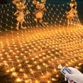 thumbnail image 2 of Cortina de red con luces LED de Navidad de 1,5 a 60 m, cadena de luces de malla para fiestas, bodas, Año Nuevo, guirnalda para decoración de jardín al aire libre, 2 of 5