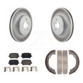 thumbnail image 1 of Transit Auto Rear Disc Coated Rotors Ceramic Pads and Parking Brake Shoes Kit for Car 2020-2021 Dodge Charger Pursuit with RWD with 370mm Diameter Front Rotor KGT-103638, 1 of 11