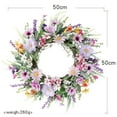 thumbnail image 3 of Daisy Wreath Daisy Chain Wreath, 50cm Artificial Floral Hoop for Front Door Wall, Bohemian Spring Summer Wedding Ceremony Decor, Fake Flower Garland Daisy Chain Wreath, 3 of 9
