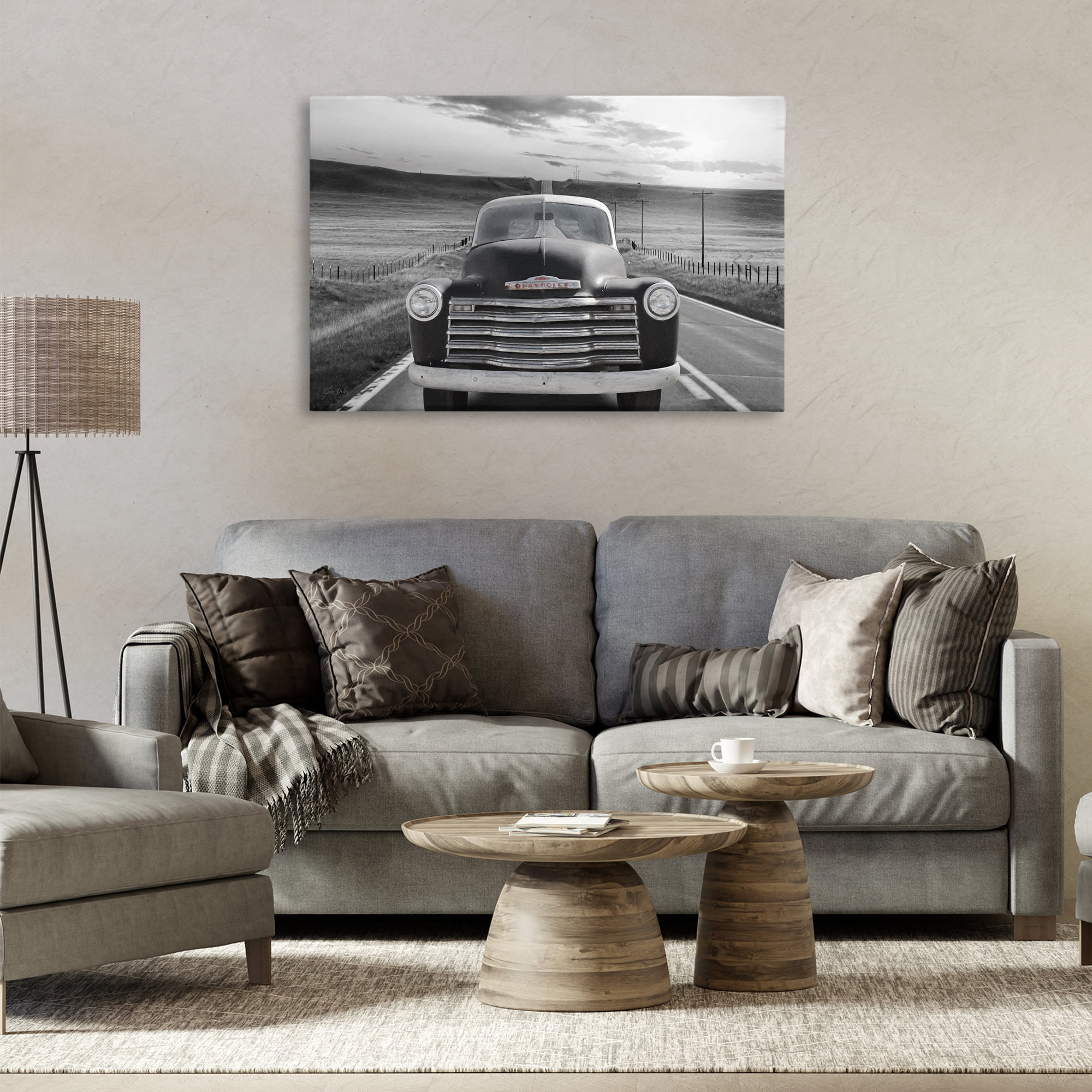Stupell Industries Vintage Car Photography Transportation Photography Gallery Wrapped Canvas Art Print Wall Art, 36 x 24