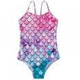 thumbnail image 1 of Kids Tankini Girls Swimsuit Bathing Suit Children‘s Fish Scale Swimwear, 1 of 8