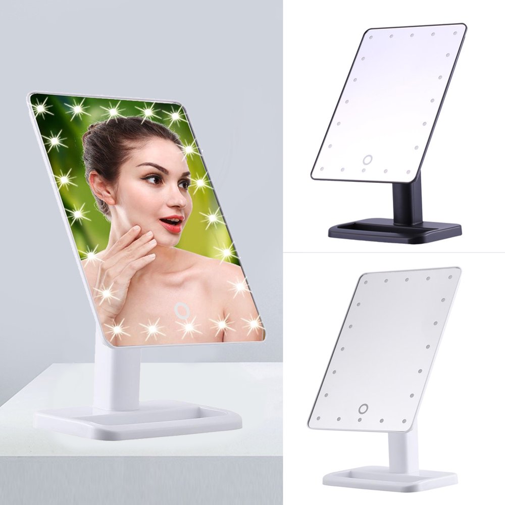 YLSHRF LED Makeup Mirror, Makeup Mirror with LED Light,20 LED Touch