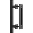 thumbnail image 4 of WINSOON 12" Sliding Barn Door Handle Hardware Black Finish with Flush Finger Pull Style, 4 of 7