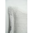thumbnail image 6 of Light Grey Fringe Soft Linen Pillow 26x26 Down Insert, 6 of 12
