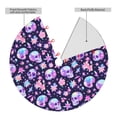 thumbnail image 2 of Yiaed crystal Skull flower cool Print Christmas Tree Skirt , Tree SkirtsTree Mat for Christmas Winter Holiday Indoor Decorations-48", 2 of 7