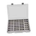 thumbnail image 4 of Estuche de almacenamiento para coches modelo 1/64, portátil, multifuncional, protector, resistente al polvo, con 27 compartimentos, organizador para coches de juguete. Gris, 4 of 10