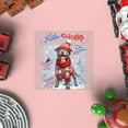 thumbnail image 4 of Hello Winter Pitbull Smiling in Red Scarf Hat Welcome Christmas Cutout Transfer Sticker Terrier Dog Lover Transparent Decal Art Decor - 00017, 4 of 5