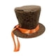 thumbnail image 5 of Sombrero de copa, accesorio de fiesta, sombreros para Halloween, disfraces, actuaciones y fiestas. Marrón, 5 of 7