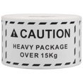 thumbnail image 1 of KAKOWELY shipping label 1 Roll Of Caution Heavy Shipping Label Stickers Company Caution Label Warning Labels For Shipping Packing Moving Pallets 500 Adhesive Labels Per Roll, 1 of 5