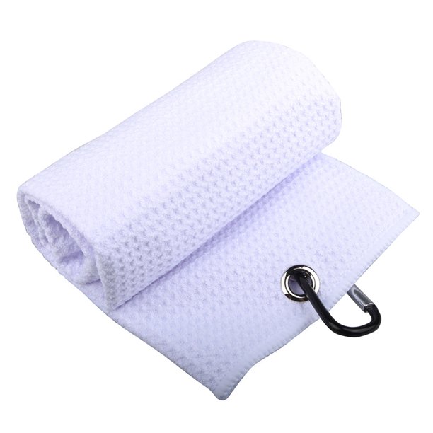 Toalla De Pelota De Golf Cubierta de pelota de golf con kits de cepillo Toalla de limpieza de palos de golf Accesorios deportivos (blanco) Ndcxsfigh Para Estrenar